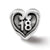 18 Heart Charm Bead in Sterling Silver