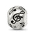 Enameled Musical Notes Charm Bead in Sterling Silver