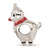 Enameled Rudolph Charm Bead in Sterling Silver