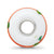 Hand Painted The Irish Fenton Glass Charm Bead in Sterling Silver