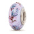 Hand Painted Lil Chickadee Fenton Glass Charm Bead in Sterling Silver