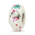 Hand Painted Stella Mouse Fenton Glass Charm Bead in Sterling Silver