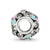 Pink & Blue Enameled CZ Butterfly Charm Bead in Sterling Silver