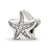 Swarovksi Crystal Starfish Charm Bead in Sterling Silver