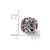 Swarovksi Crystal Flowers Charm Bead in Sterling Silver