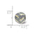 Yellow & Green Enameled,CZ Silver Ip-Plated in Sterling Silver
