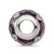 Czs Sparkling Purple Enameled Charm Bead in Sterling Silver