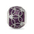 Czs Sparkling Purple Enameled Charm Bead in Sterling Silver