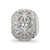 Laser Cut CZ Charm Bead in Sterling Silver