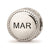 March Flower Charm Bead in Sterling Silver