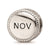 November Flower Charm Bead in Sterling Silver