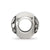 Antiqued Lotus Flower Charm Bead in Sterling Silver