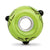 Hand Painted Spider,Green Glass Charm Bead in Sterling Silver