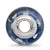 Blue And Silver Hearts Glass Charm Bead in Sterling Silver