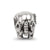 Antiqued Elephant Charm Bead in Sterling Silver