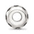 Antiqued Circle Pattern Charm Bead in Sterling Silver