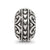 Antiqued Small Hearts Pattern Charm Bead in Sterling Silver