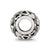 CZ Letter B Charm Bead in Sterling Silver