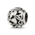 CZ Letter G Charm Bead in Sterling Silver