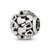 CZ Letter H Charm Bead in Sterling Silver