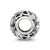 CZ Letter P Charm Bead in Sterling Silver