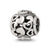 CZ Letter P Charm Bead in Sterling Silver