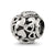 CZ Letter V Charm Bead in Sterling Silver