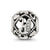 CZ Letter Y Charm Bead in Sterling Silver