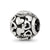 CZ Letter Z Charm Bead in Sterling Silver