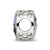 CZ Eifel Tower Scene Charm Bead in Sterling Silver