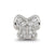 Enamel CZ Butterfly Charm Bead in Sterling Silver