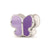 Enamel CZ Butterfly Charm Bead in Sterling Silver