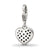 CZ Heart Charm in Sterling Silver