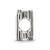 Antiqued Text Book Charm Bead in Sterling Silver