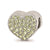 Crystals From Swarovski Heart Charm Bead in Sterling Silver