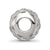 CZ Cut-Out Weaved Charm Bead in Sterling Silver