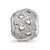 CZ Cut-Out Weaved Charm Bead in Sterling Silver