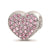 Crystals From Swarovski Nurse Heart Charm Bead in Sterling Silver