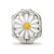 Enamel Daisies Charm Bead in Sterling Silver