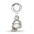 Skull Charm Dangle Bead in Sterling Silver