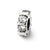 CZ Charm Bead in Sterling Silver