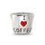 Enamel I Heart Coffee Mug Charm Bead in Sterling Silver