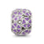 Purple Enamel Floral Charm Bead in Sterling Silver