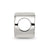 Antiqued CZ Om Symbol Charm Bead in Sterling Silver