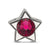 Crystal From Swarovski July Birthstone Star Bea in Sterling Silver