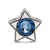 Crystal From Swarovski Dec. Birthstone Star Bea in Sterling Silver