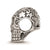 Antiqued Calaveras Skull Charm Bead in Sterling Silver