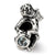 March CZ Antiqued Charm Bead in Sterling Silver