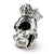Sterling Silver April CZ Antiqued Bead Charm hide-image