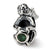 Sterling Silver May CZ Antiqued Bead Charm hide-image